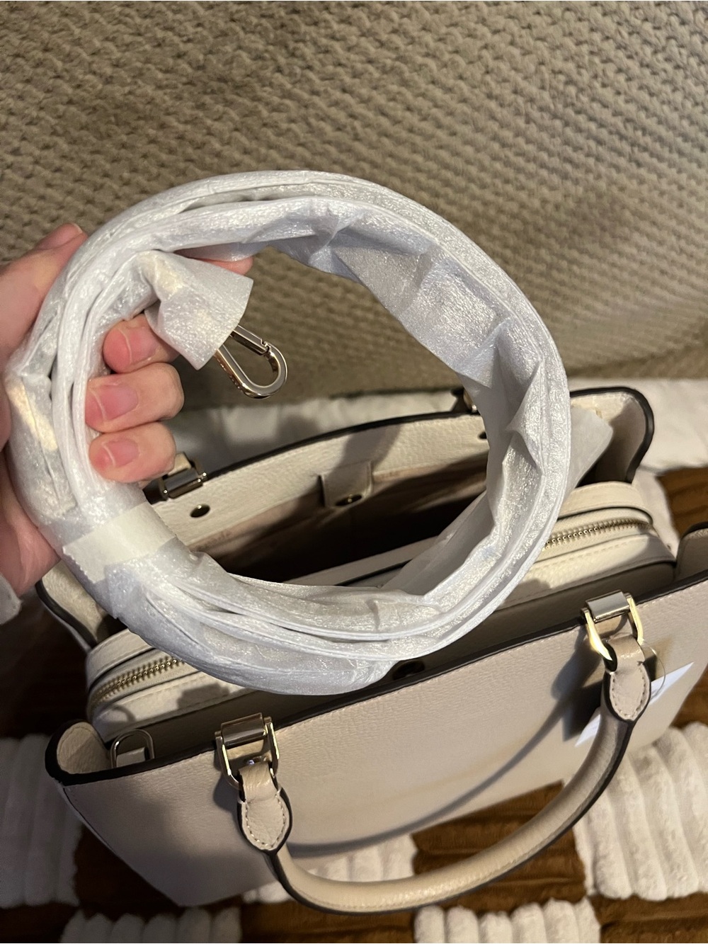 Coach Leila Medium Triple Compartment in Light Sand Color block NWTS! - Picture 9 of 11